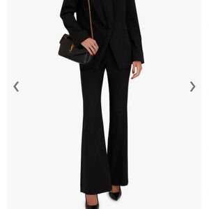 TWP Friday Night Black Wool Twill Tux Stripe Pant Size 12